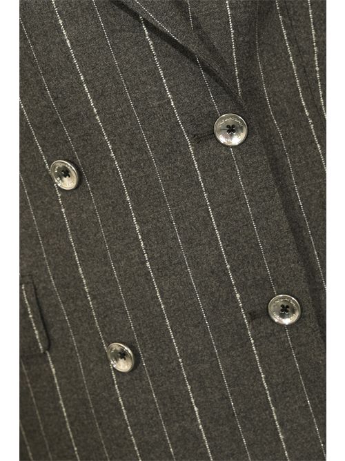 Completo tailleur doppiopetto Jasmine in lana gessata Tagliatore | T-JASMINE 930003 S1188542